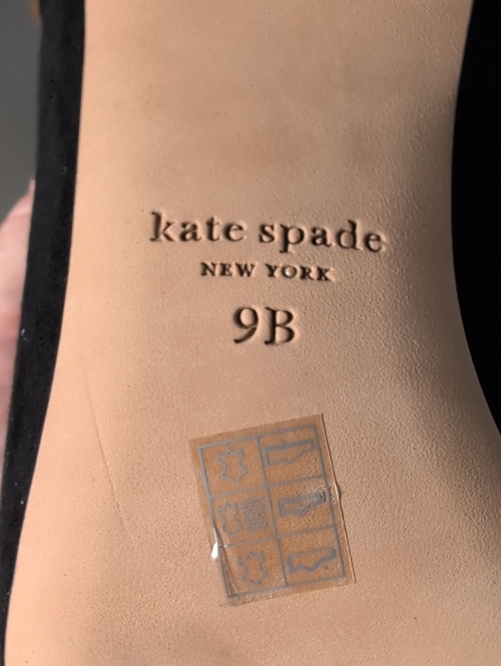 Kate Spade Black Suede Adele Ankle Bootie Size 9B - Picture 9 of 14